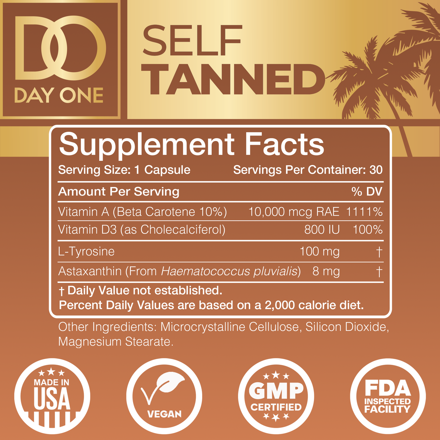 SELF TANNED — Tanning Pills Supplement